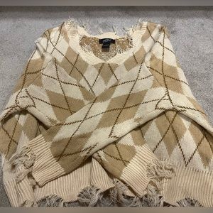 Tan sweater, size large never worn